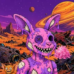 Oozlings #5360, Zombie Bunny · Ship Junkyard