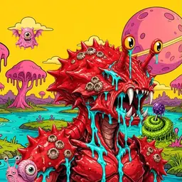 Oozlings #5361, Crab · Turquoise Swamp