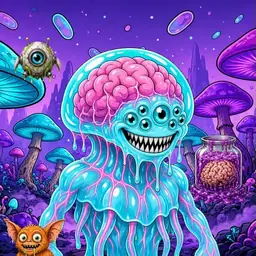 Oozlings #5363, Jellyfish Brain · Fungus Forest