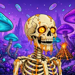 Oozlings #537, Skull · Fungus Forest