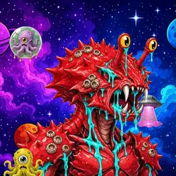 Oozlings #5371, Crab · Void Nebula