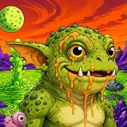 Oozlings #5385, Toad Goblin · Acid Lake