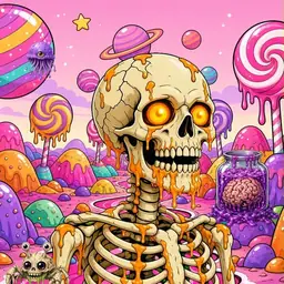 Oozlings #5389, Skull · Candy Planet