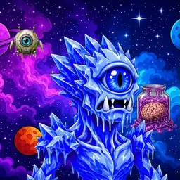 Oozlings #5394, Mutated Ice Cyclops · Void Nebula