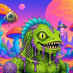Oozlings #541, Swamp Fish · Mushroom Desert