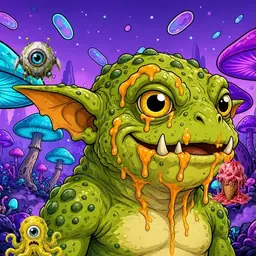 Oozlings #5411, Toad Goblin · Fungus Forest