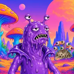 Oozlings #5426, Slug · Mushroom Desert