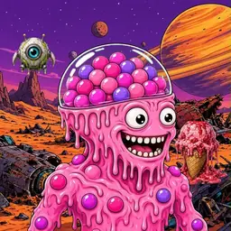 Oozlings #5431, Gumball Brain · Ship Junkyard