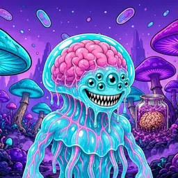 Oozlings #5435, Jellyfish Brain · Fungus Forest