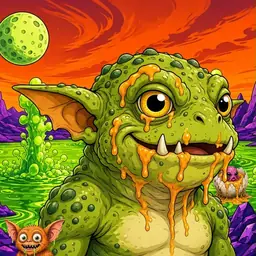 Oozlings #5441, Toad Goblin · Acid Lake
