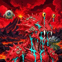 Oozlings #5463, Crab · Lava Fields