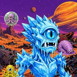 Oozlings #5467, Ice Cyclops · Ship Junkyard