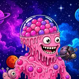 Oozlings #5474, Gumball Brain · Void Nebula