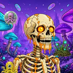 Oozlings #5497, Skull · Fungus Forest