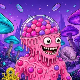 Oozlings #5503, Gumball Brain · Fungus Forest
