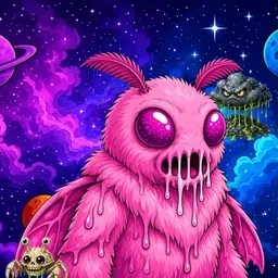 Oozlings #551, Mutant Moth · Void Nebula