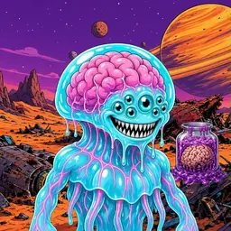 Oozlings #5519, Jellyfish Brain · Ship Junkyard