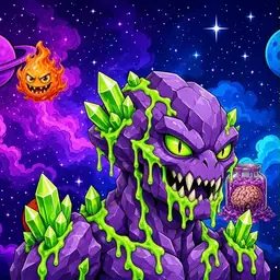 Oozlings #5520, Crystal Rock · Void Nebula