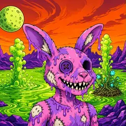 Oozlings #5532, Zombie Bunny · Acid Lake