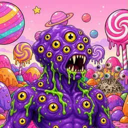 Oozlings #5536, Eyeball Cluster · Candy Planet