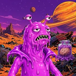 Oozlings #5554, Mutated Slug · Ship Junkyard