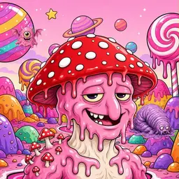 Oozlings #5559, Mushroom Head · Candy Planet