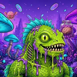Oozlings #556, Swamp Fish · Fungus Forest
