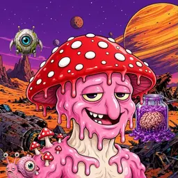 Oozlings #5561, Mushroom Head · Ship Junkyard