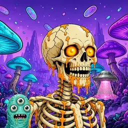 Oozlings #5564, Skull · Fungus Forest