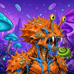 Oozlings #557, Mutated Crab · Fungus Forest