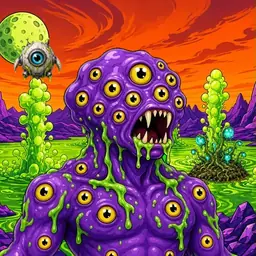 Oozlings #5573, Eyeball Cluster · Acid Lake