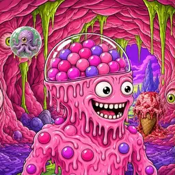 Oozlings #5576, Gumball Brain · Flesh Cave