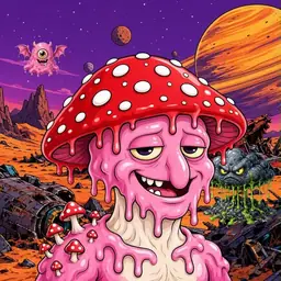 Oozlings #5584, Mushroom Head · Ship Junkyard