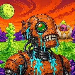 Oozlings #5586, Rusty Robot · Acid Lake