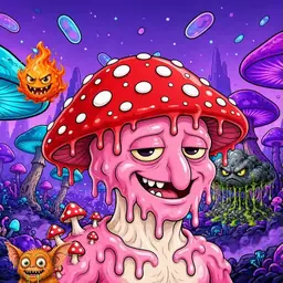 Oozlings #559, Mushroom Head · Fungus Forest
