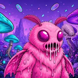 Oozlings #5595, Mutant Moth · Fungus Forest
