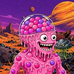 Oozlings #5597, Gumball Brain · Ship Junkyard