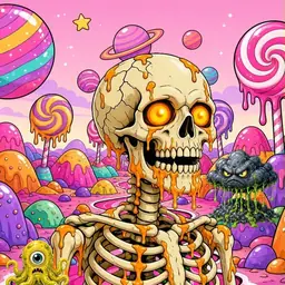 Oozlings #5598, Skull · Candy Planet