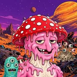 Oozlings #5620, Mushroom Head · Ship Junkyard