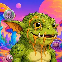 Oozlings #5621, Toad Goblin · Mushroom Desert