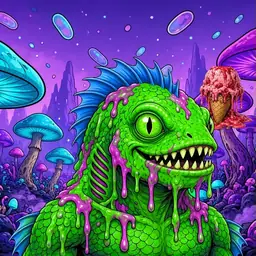 Oozlings #5623, Mutated Swamp Fish · Fungus Forest