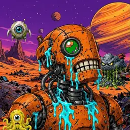 Oozlings #5634, Rusty Robot · Ship Junkyard