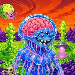Oozlings #5646, Mutated Jellyfish Brain · Acid Lake