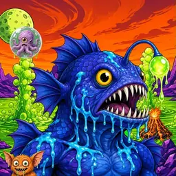 Oozlings #5651, Anglerfish · Acid Lake