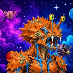 Oozlings #5659, Mutated Crab · Void Nebula