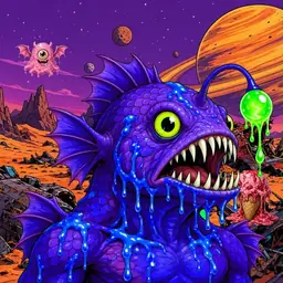 Oozlings #5660, Mutated Anglerfish · Ship Junkyard