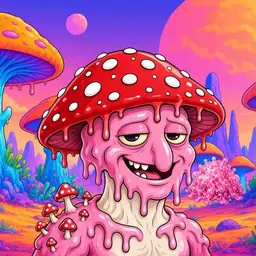 Oozlings #5663, Mushroom Head · Mushroom Desert