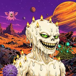 Oozlings #5666, Candle Wax · Ship Junkyard