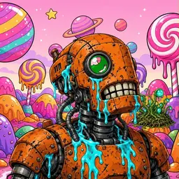 Oozlings #5667, Rusty Robot · Candy Planet