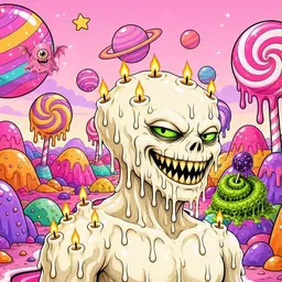 Oozlings #5685, Candle Wax · Candy Planet